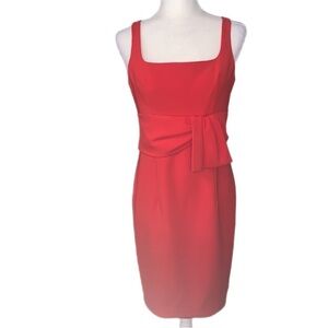 Moschino Couture Red Sheath Sleeveless Dress Size 10